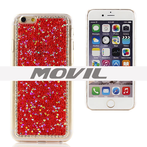 NP-2433 Funda PC con Diamante Para Apple iPhone 6-0